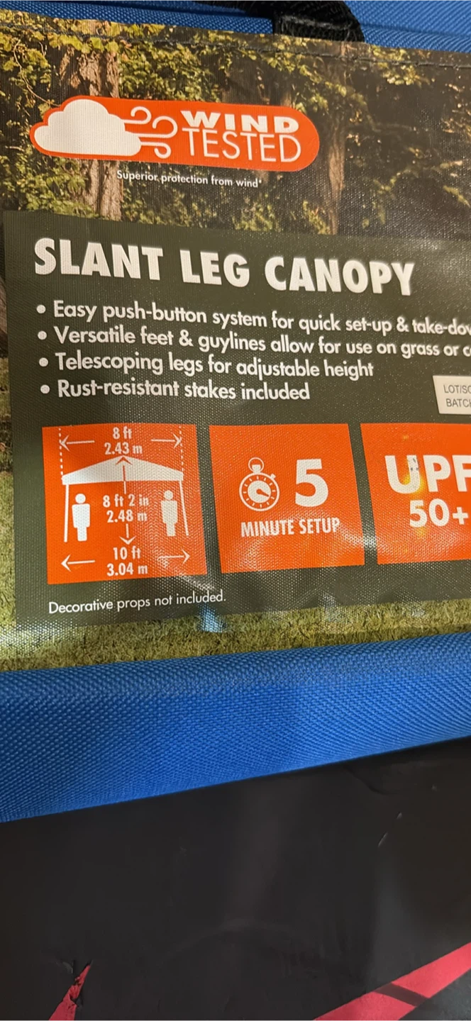 Ozark Trail Slant Leg Canopy 8x8 ft
