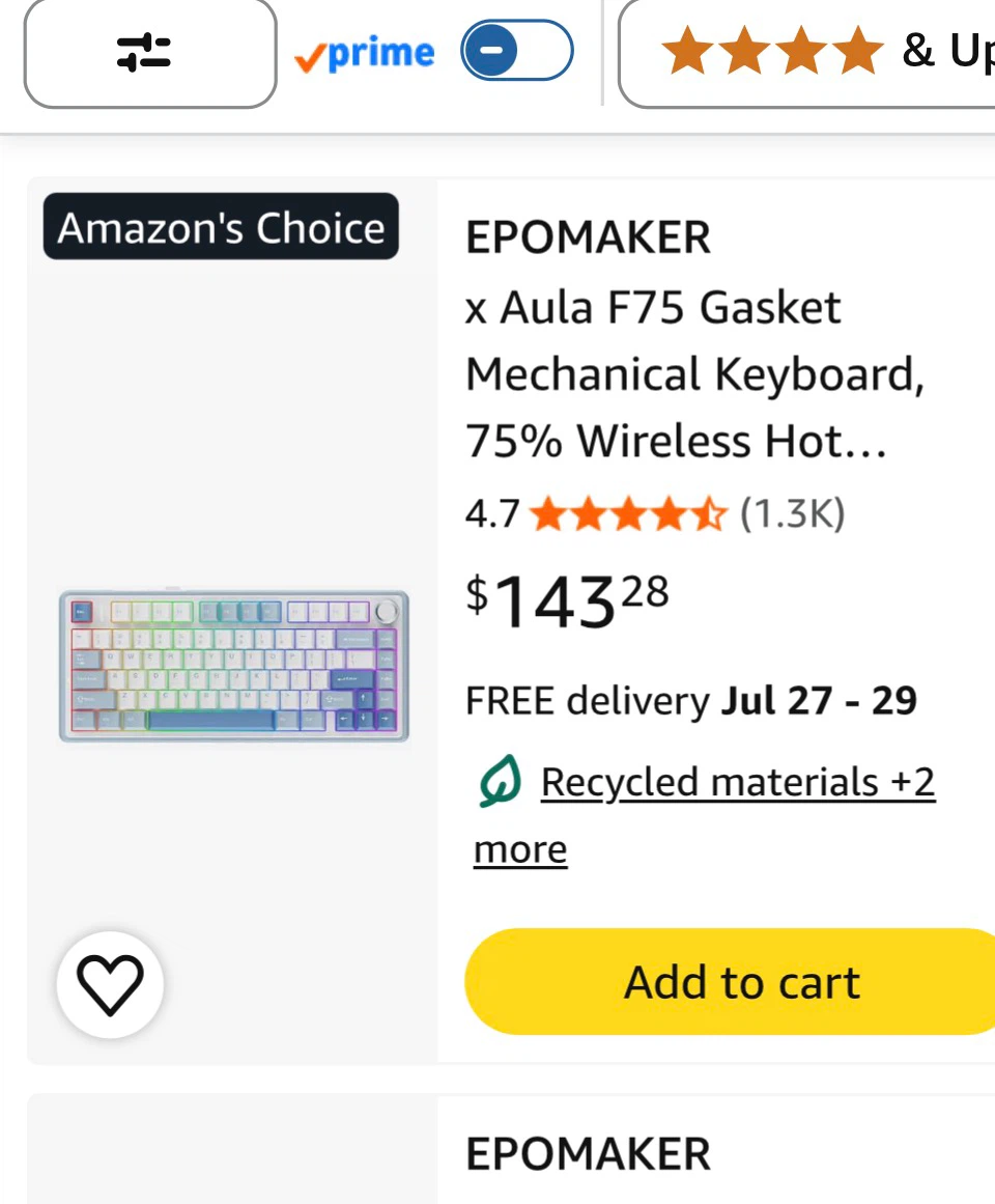 EPOMAKER x Aula F75 Mechanical Keyboard