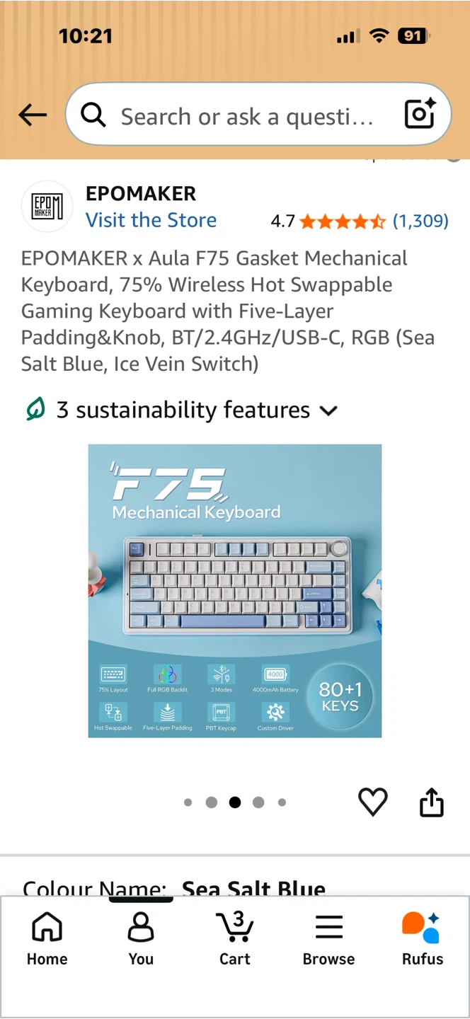 EPOMAKER x Aula F75 Mechanical Keyboard - photo 3