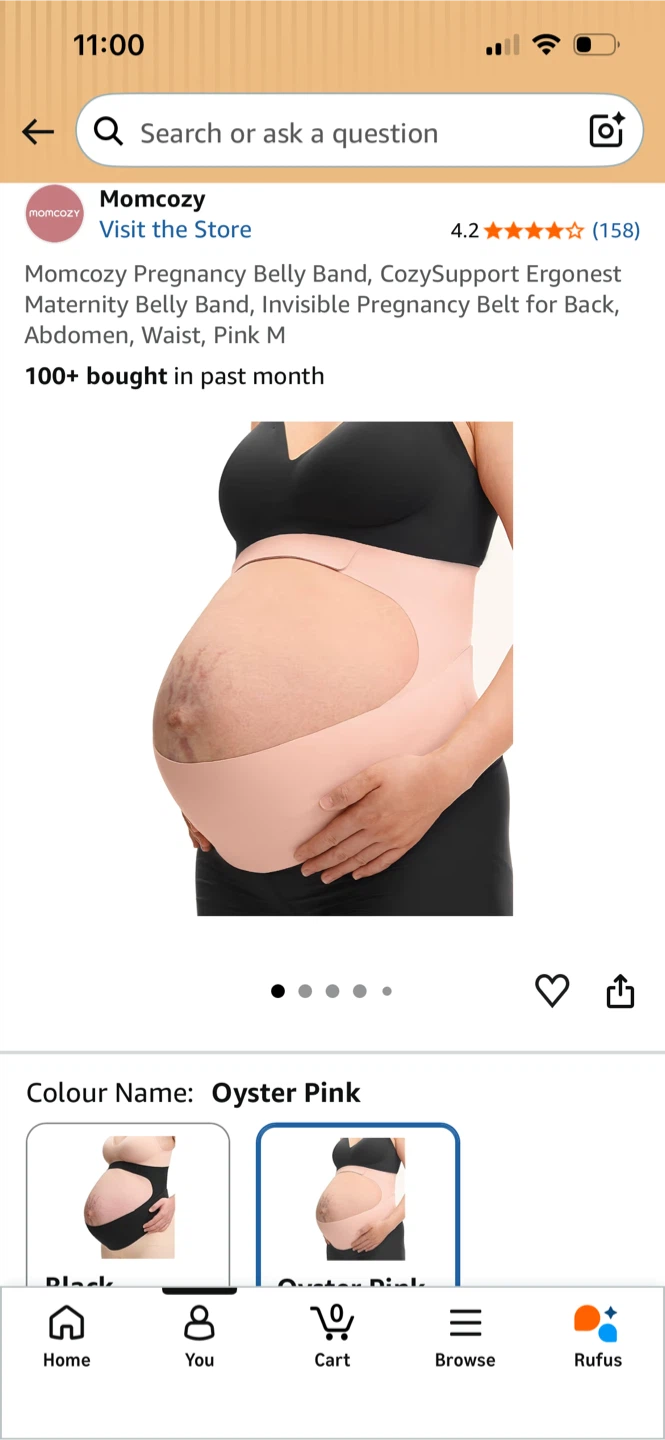 Momcozy Pregnancy Belly Band - Oyster Pink