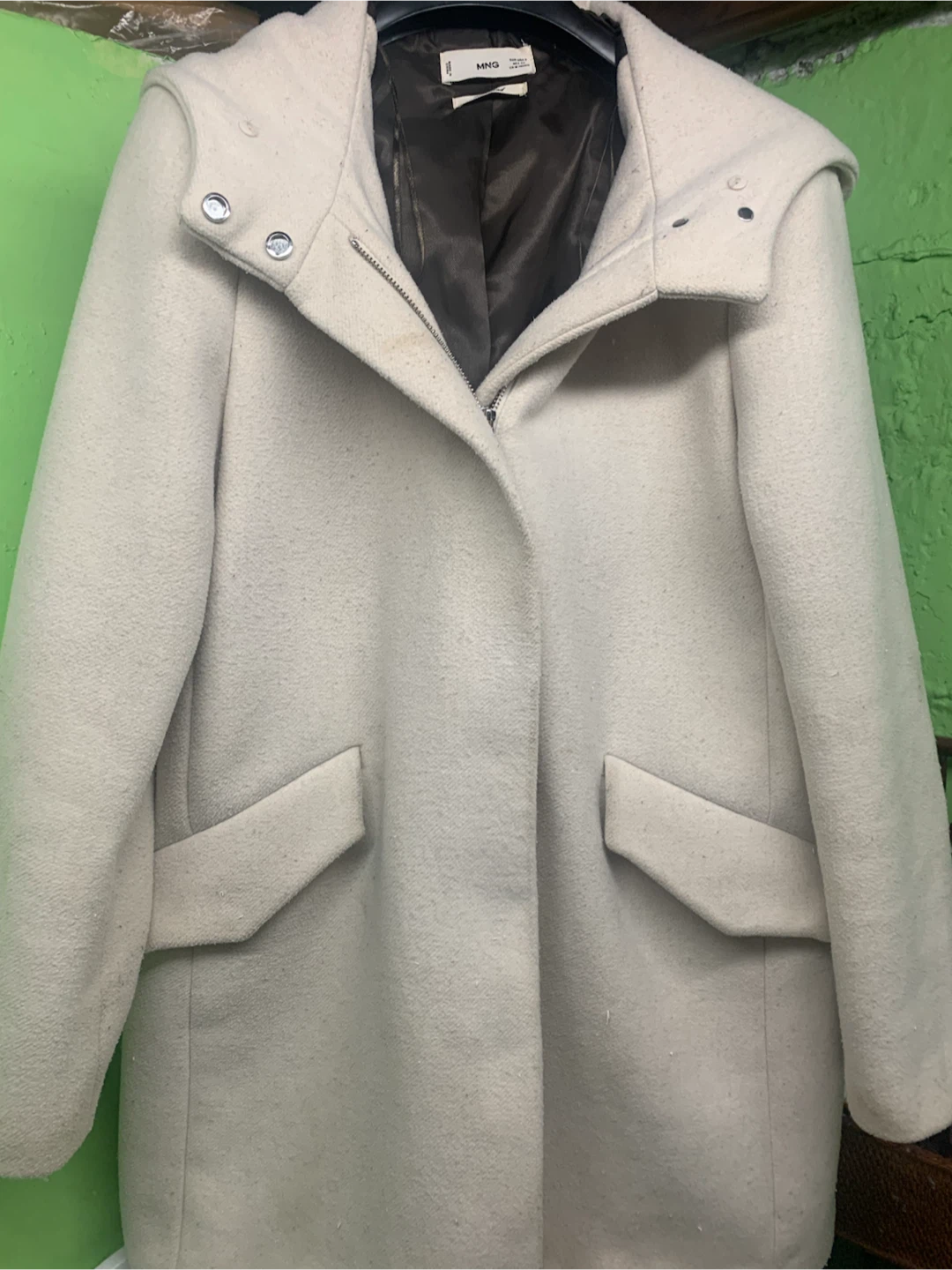 MNG Wool Blend Coat - Size S