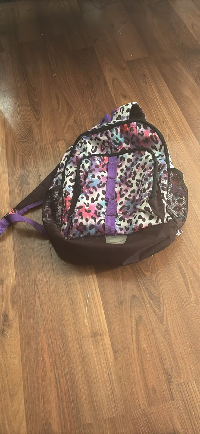 Girls Leopard Print Backpack