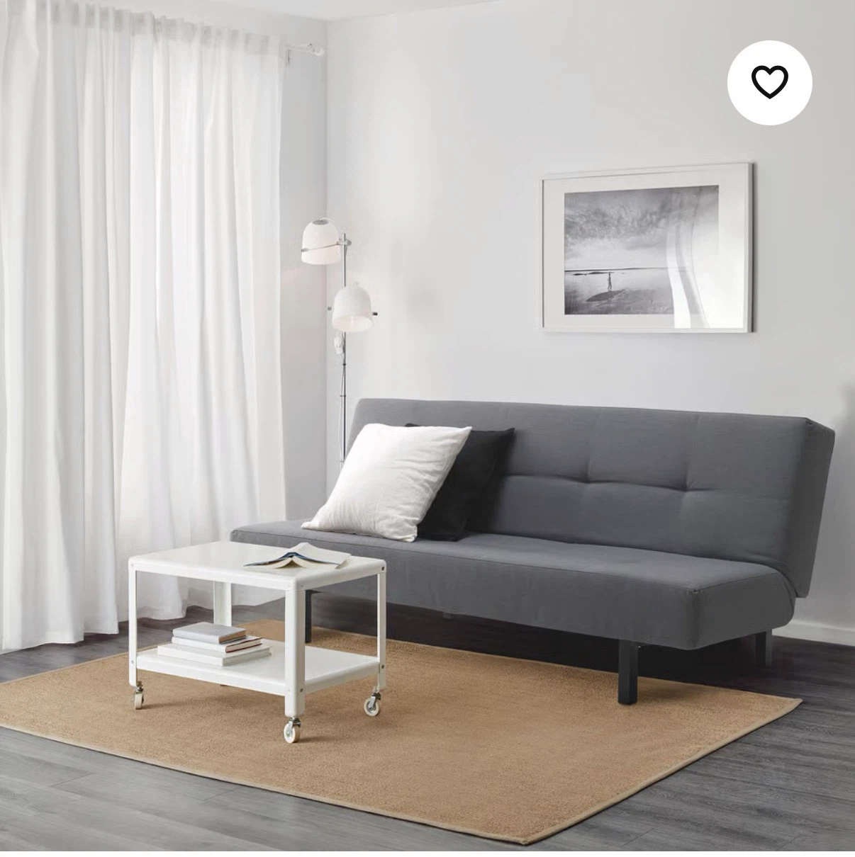 IKEA BALKARP Sleeper Sofa, Vissle Gray
