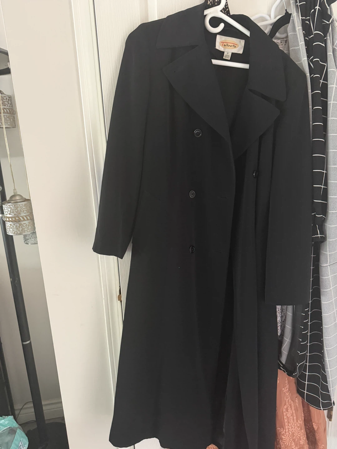 Talbots Black Trench Coat