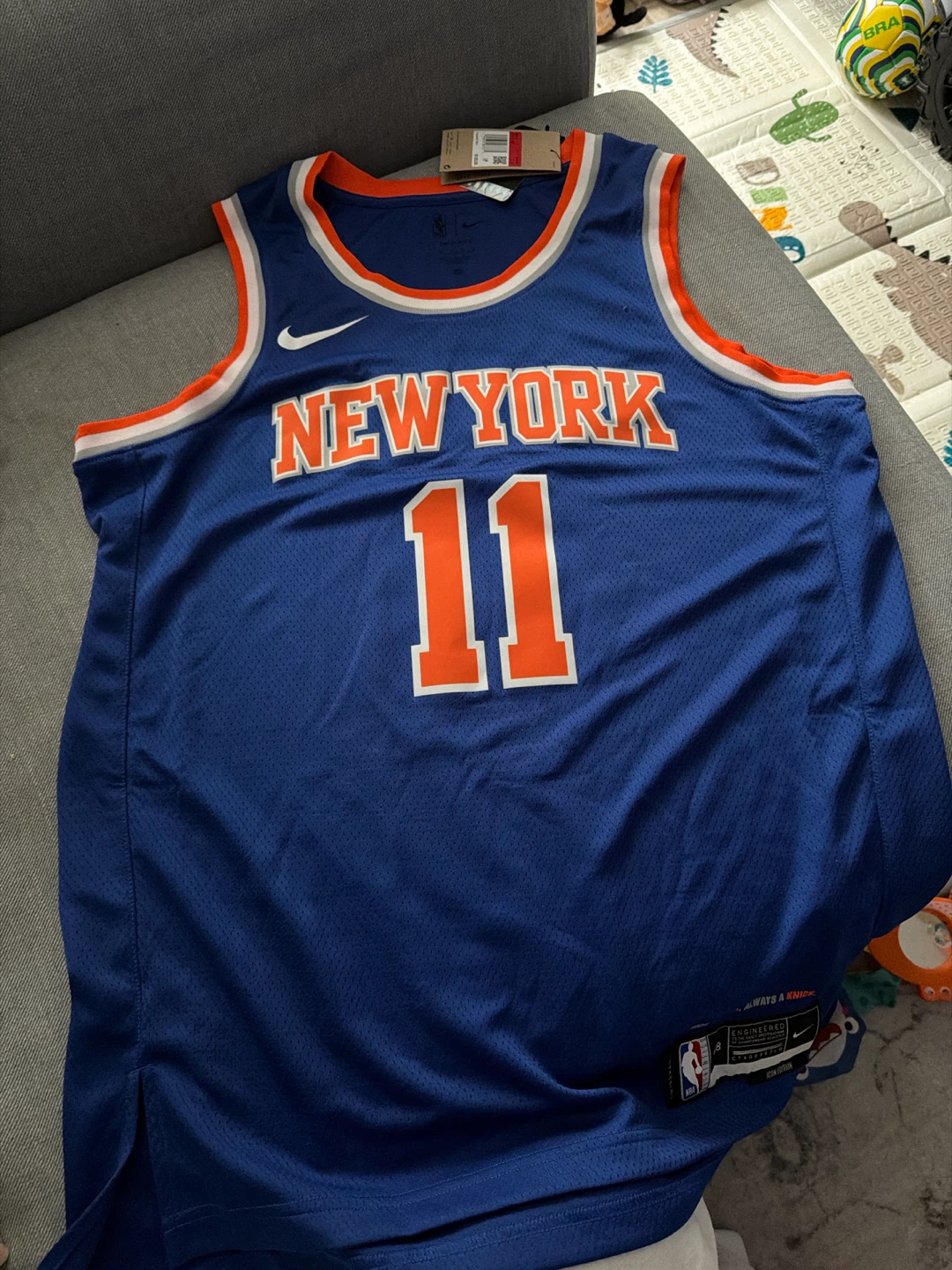Nike New York Knicks Brunson #11 NBA Swingman Jersey L - photo 3