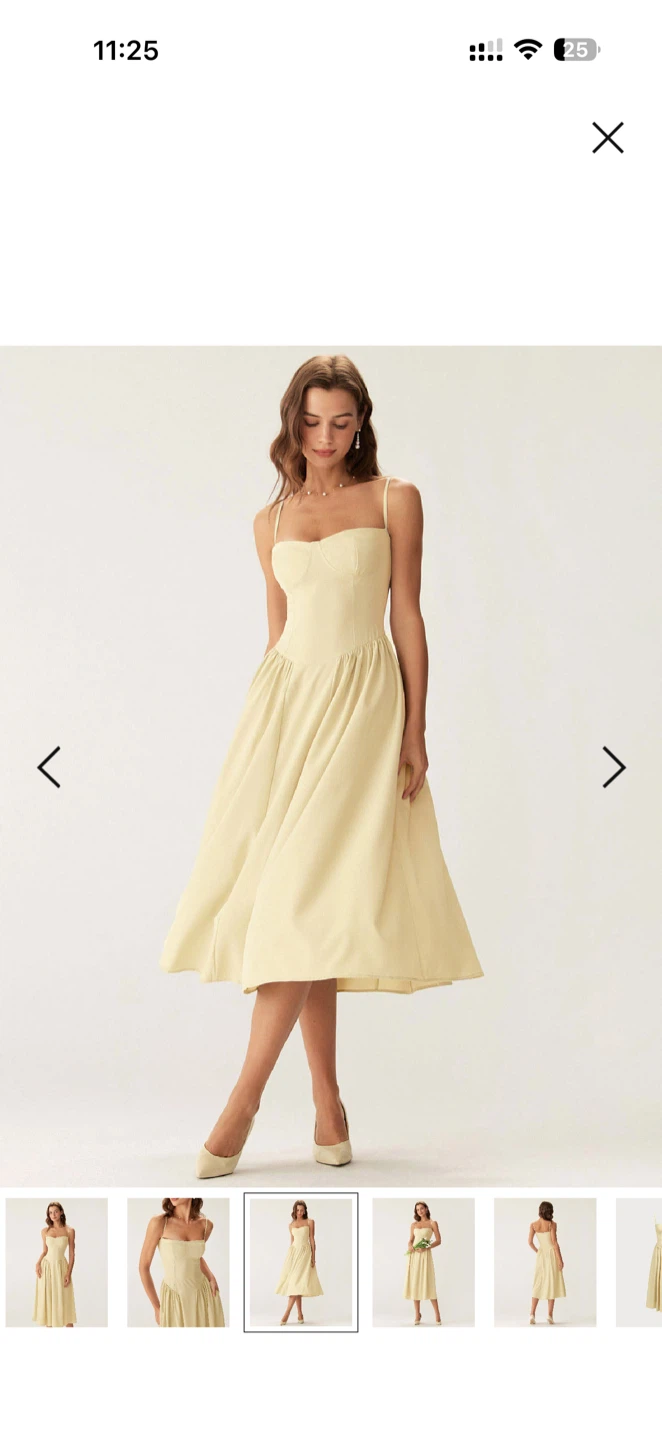 Yellow Corset Dress