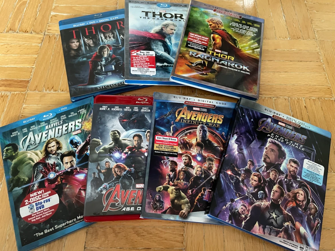 Lot of 7 Marvel Superheroes Blu Ray Films - photo 2