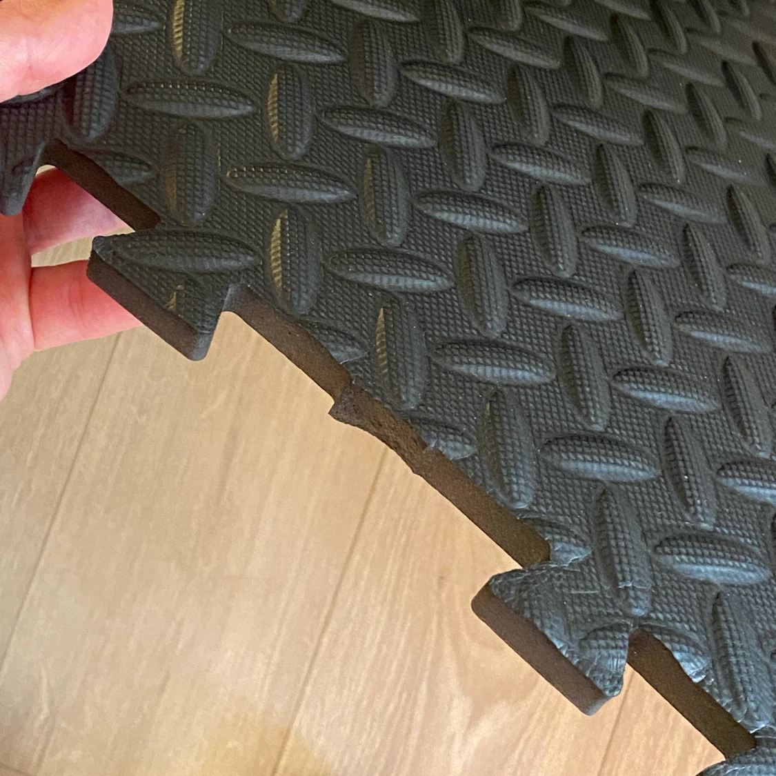 Set of 4 Black Interlocking Foam Floor Mats - photo 2