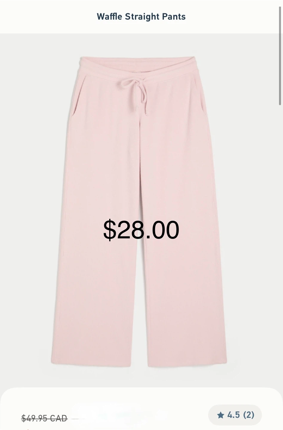 Hollister Waffle Straight Pants