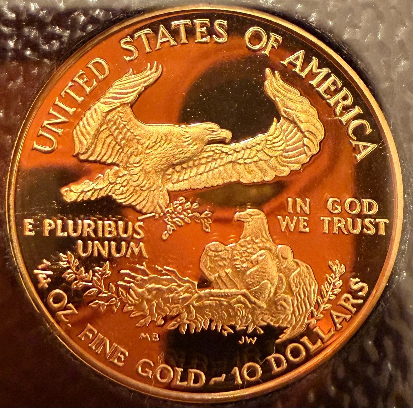 1995 GOLD EAGLE 1/4 OZ - Uncirculated New - photo 2