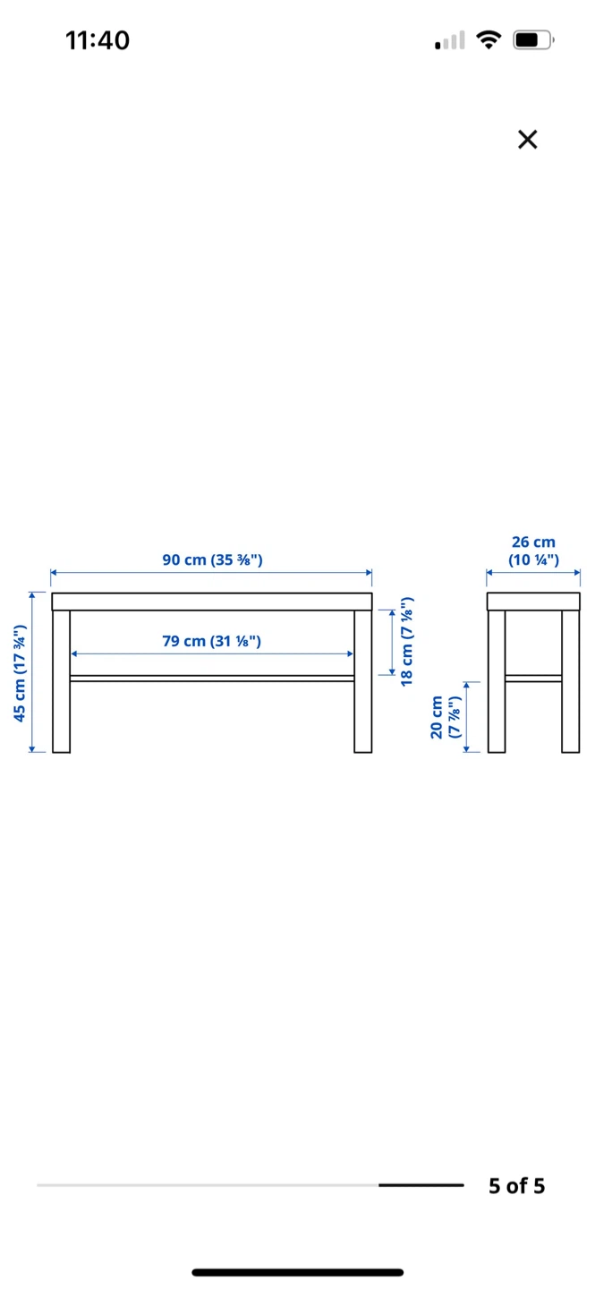 IKEA LACK TV Bench - Black - photo 2
