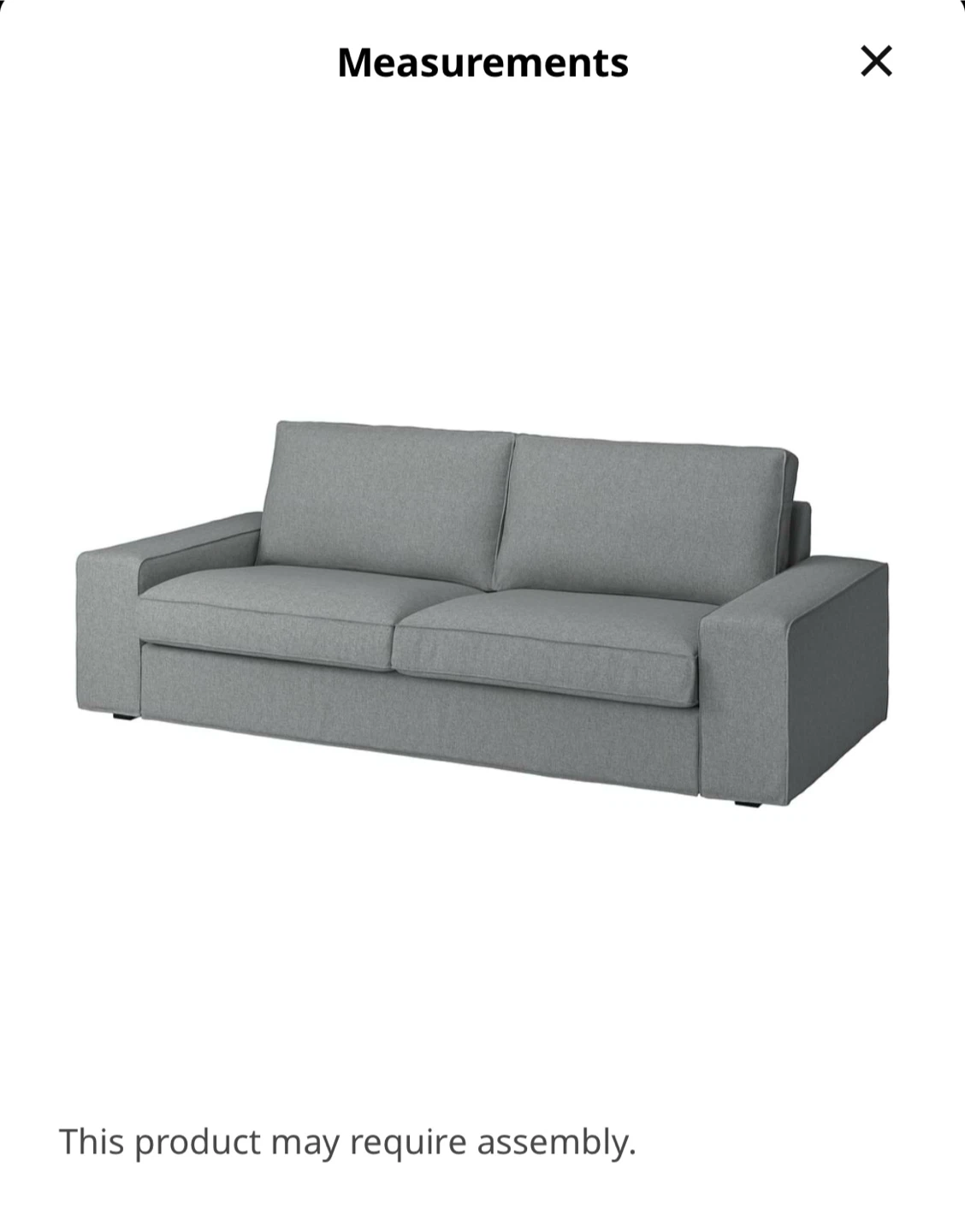 IKEA KIVIK Sofa Frame - Grey - photo 4