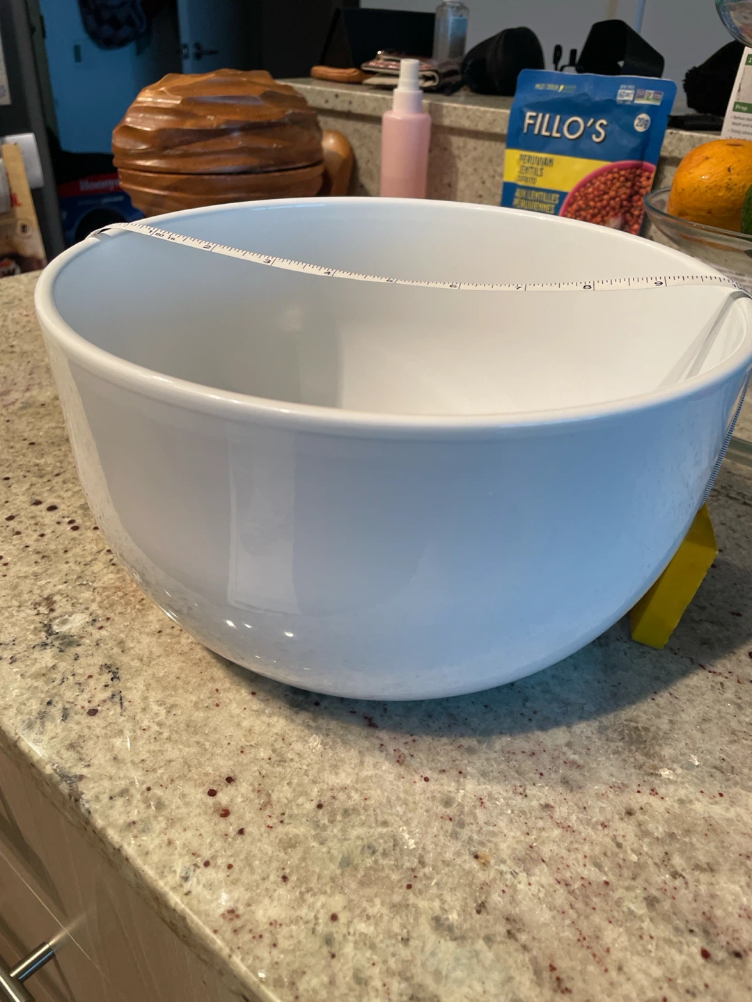 Ceramic Large White Mixing Bowl