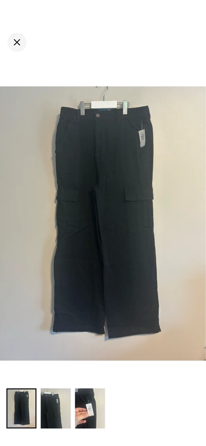 Old Navy Black Cargo Pants XL (14-16)