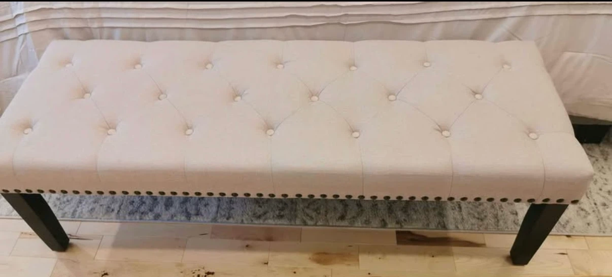 Stylish upholstered bench