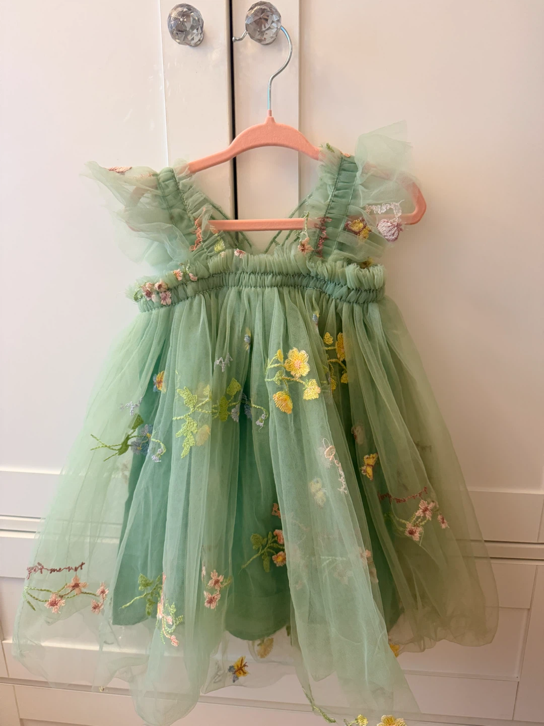 Girl's Green Fairy Dress with Wings