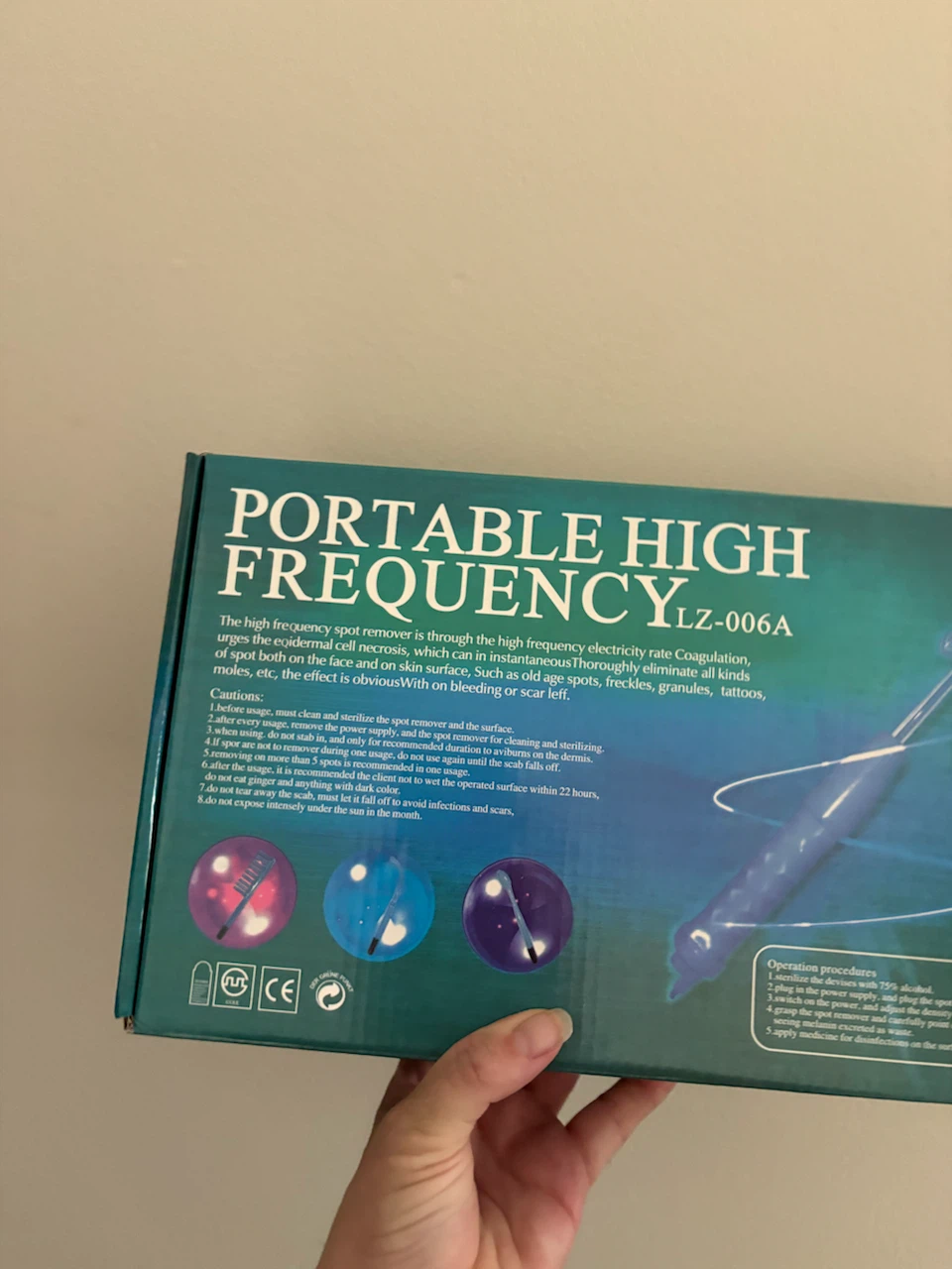Portable High Frequency Spot Remover LZ-006A