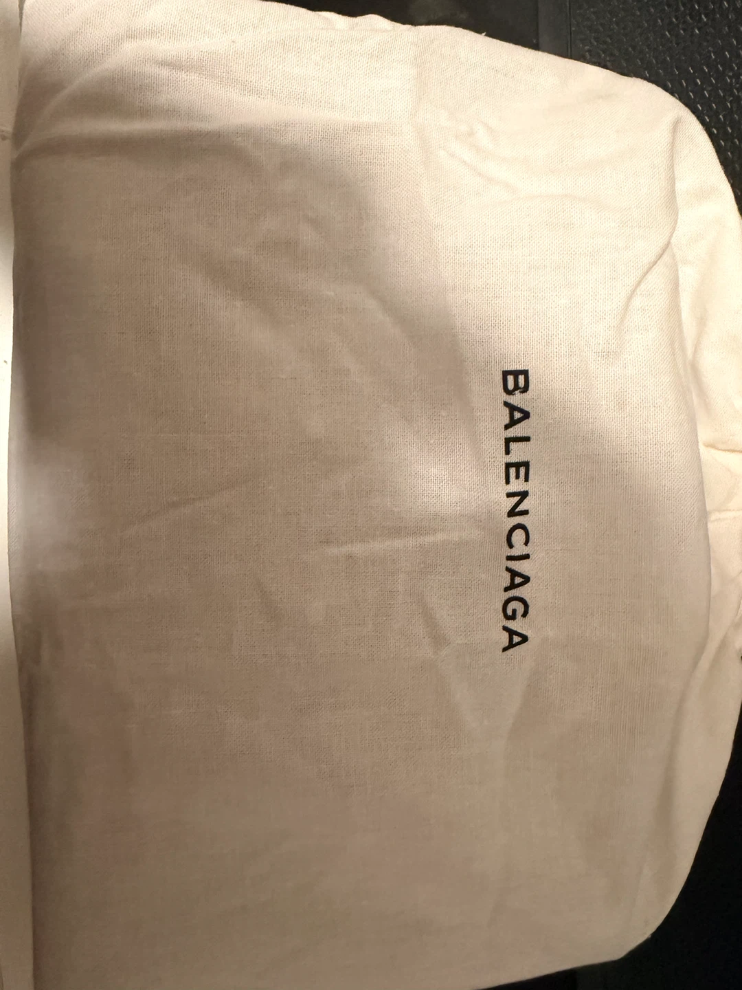 Balenciaga Grey Leather Shoulder Bag with Chain