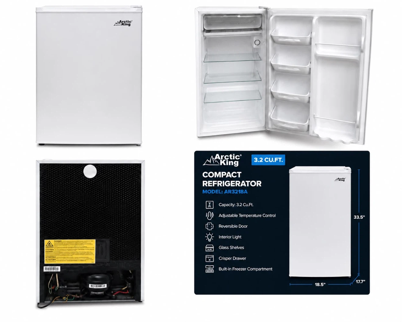 Arctic King Compact Refrigerator AR3218A