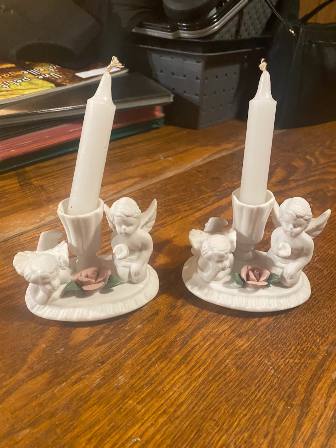 Set of 2 Cherub Candlesticks - photo 2