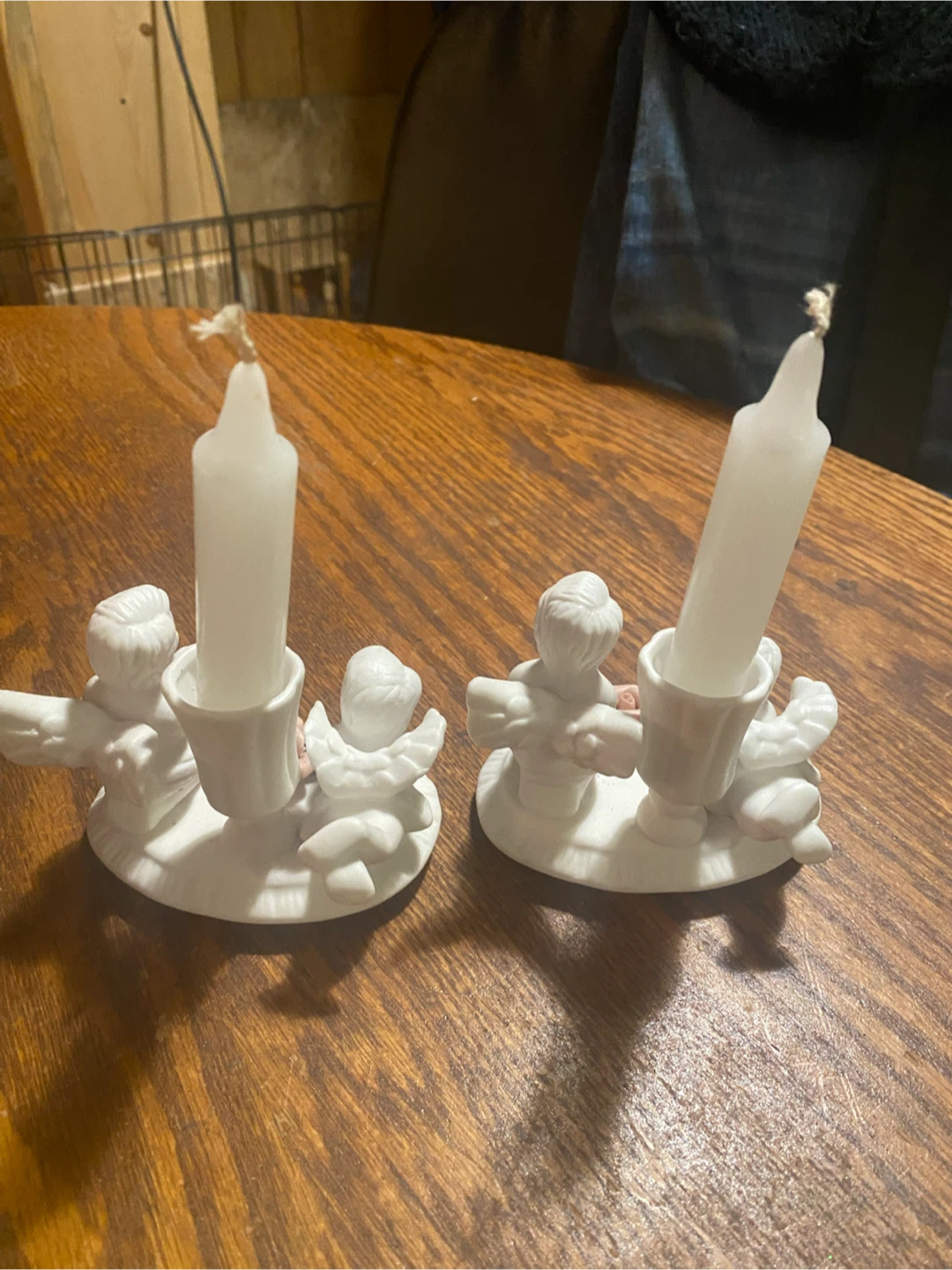 Set of 2 Cherub Candlesticks - photo 3
