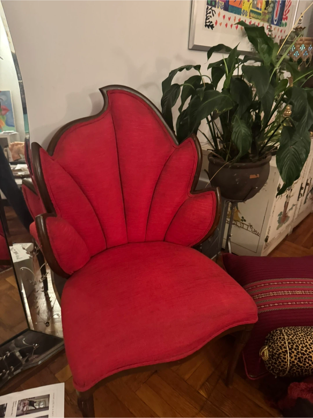 Red Accent Chair - photo 2