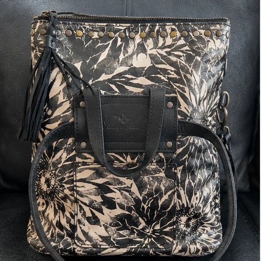 Patricia Nash Sunflower Print Leather Crossbody Bag - photo 2