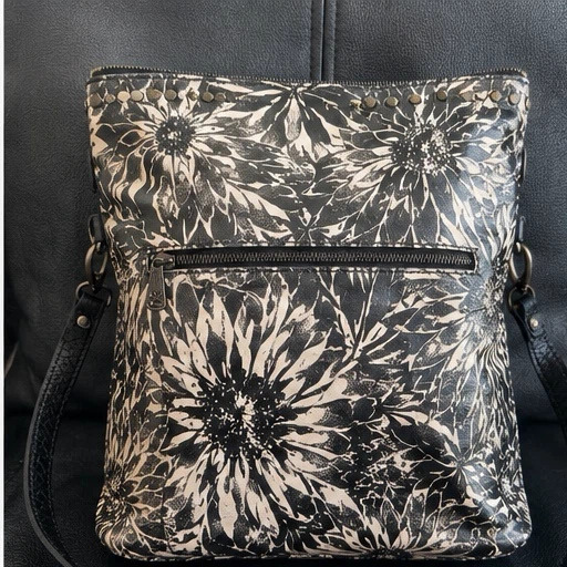 Patricia Nash Sunflower Print Leather Crossbody Bag - photo 4