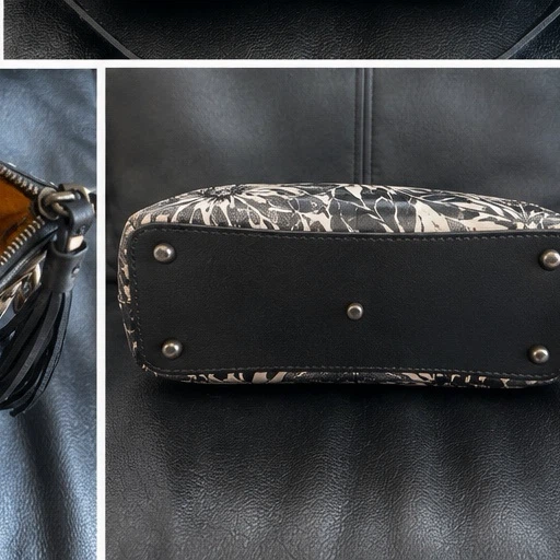 Patricia Nash Sunflower Print Leather Crossbody Bag - photo 5