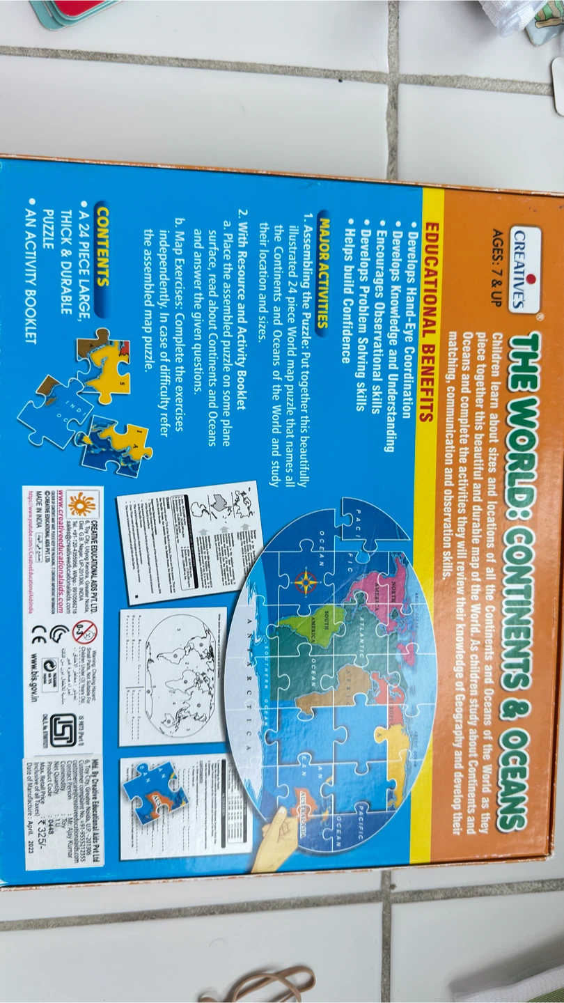The World: Continents & Oceans Jigsaw Puzzle - photo 2