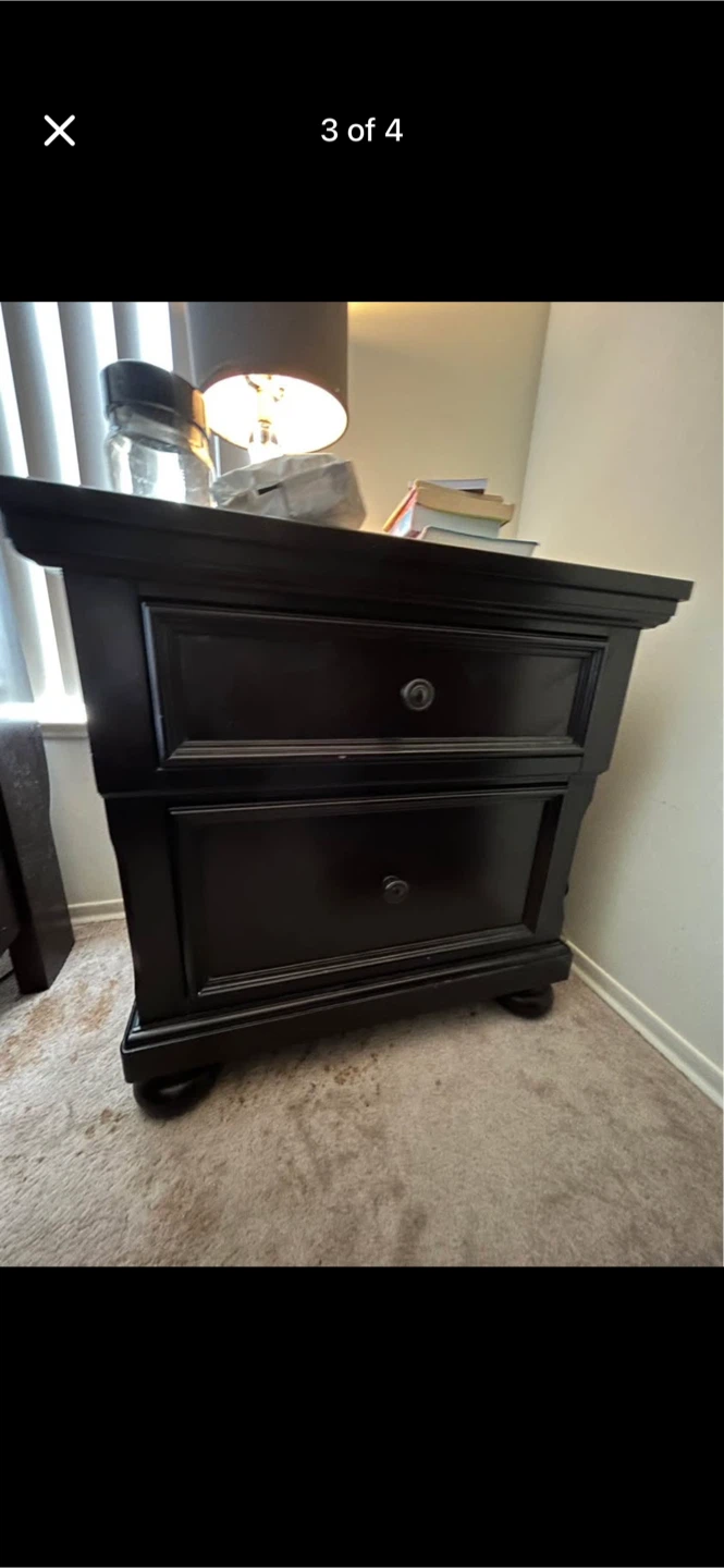 Dark Brown Dresser and Nightstand Set - photo 3
