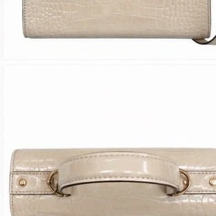 Structured Croc-Embossed Handbag