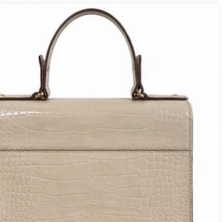 Structured Croc-Embossed Handbag - photo 2