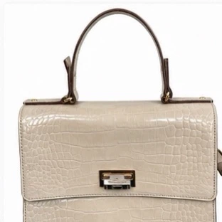 Structured Croc-Embossed Handbag - photo 5