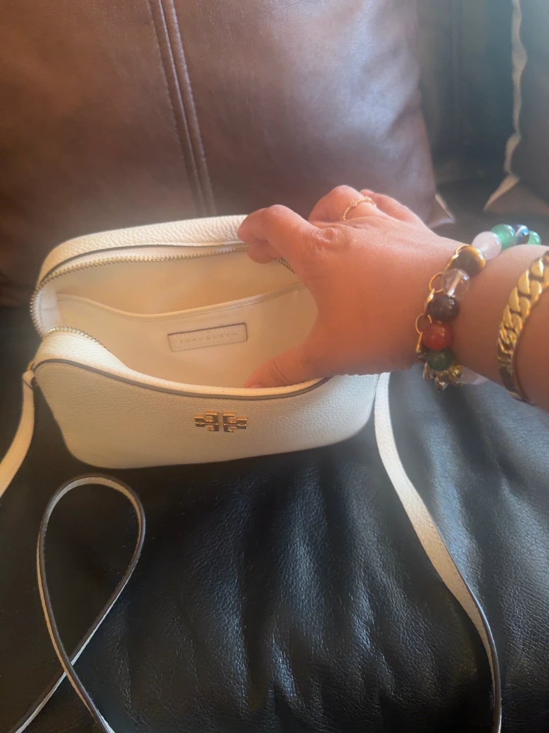 Tory Burch White Leather Camera Bag - photo 4