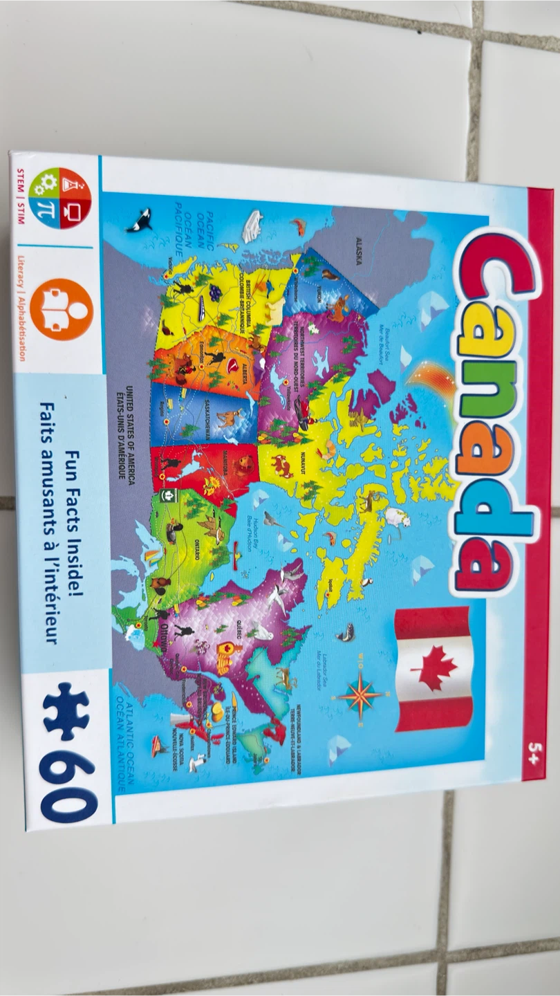 Canada Fun Facts Map Puzzle #60