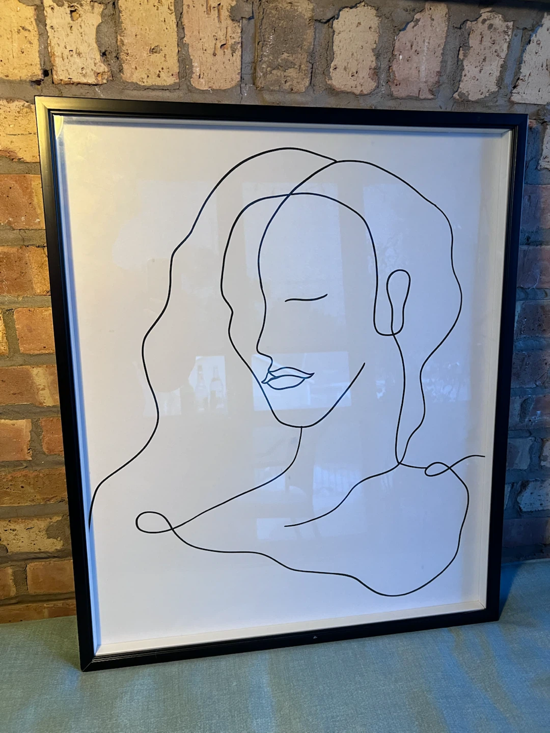 Modern black and white line art