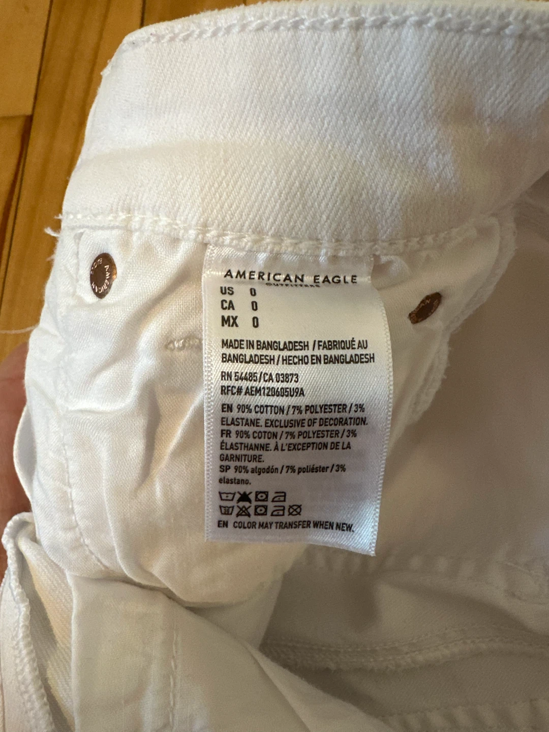 American Eagle High-Rise White Jean Shorts - photo 4