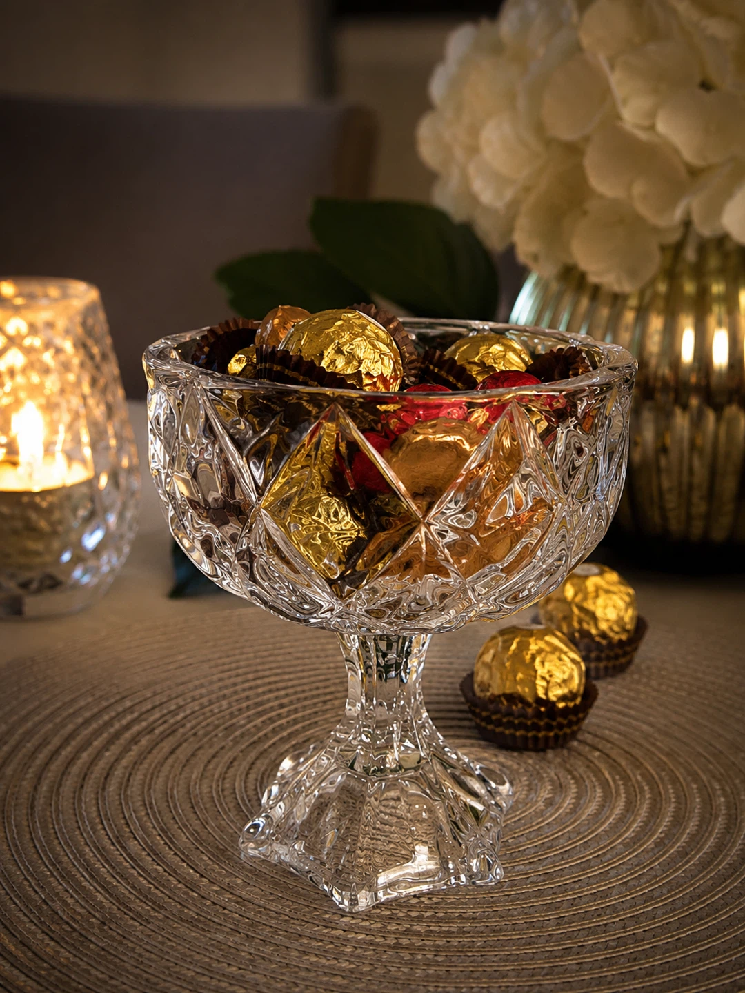Crystal Pedestal Candy Dish