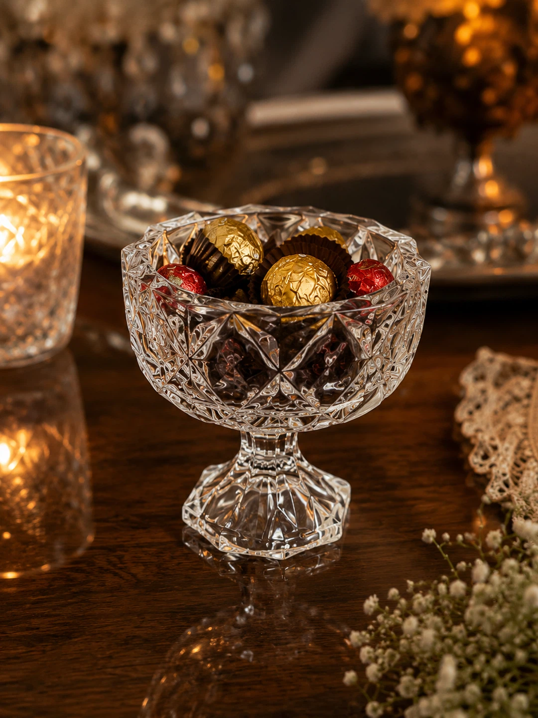 Crystal Pedestal Candy Dish - photo 2