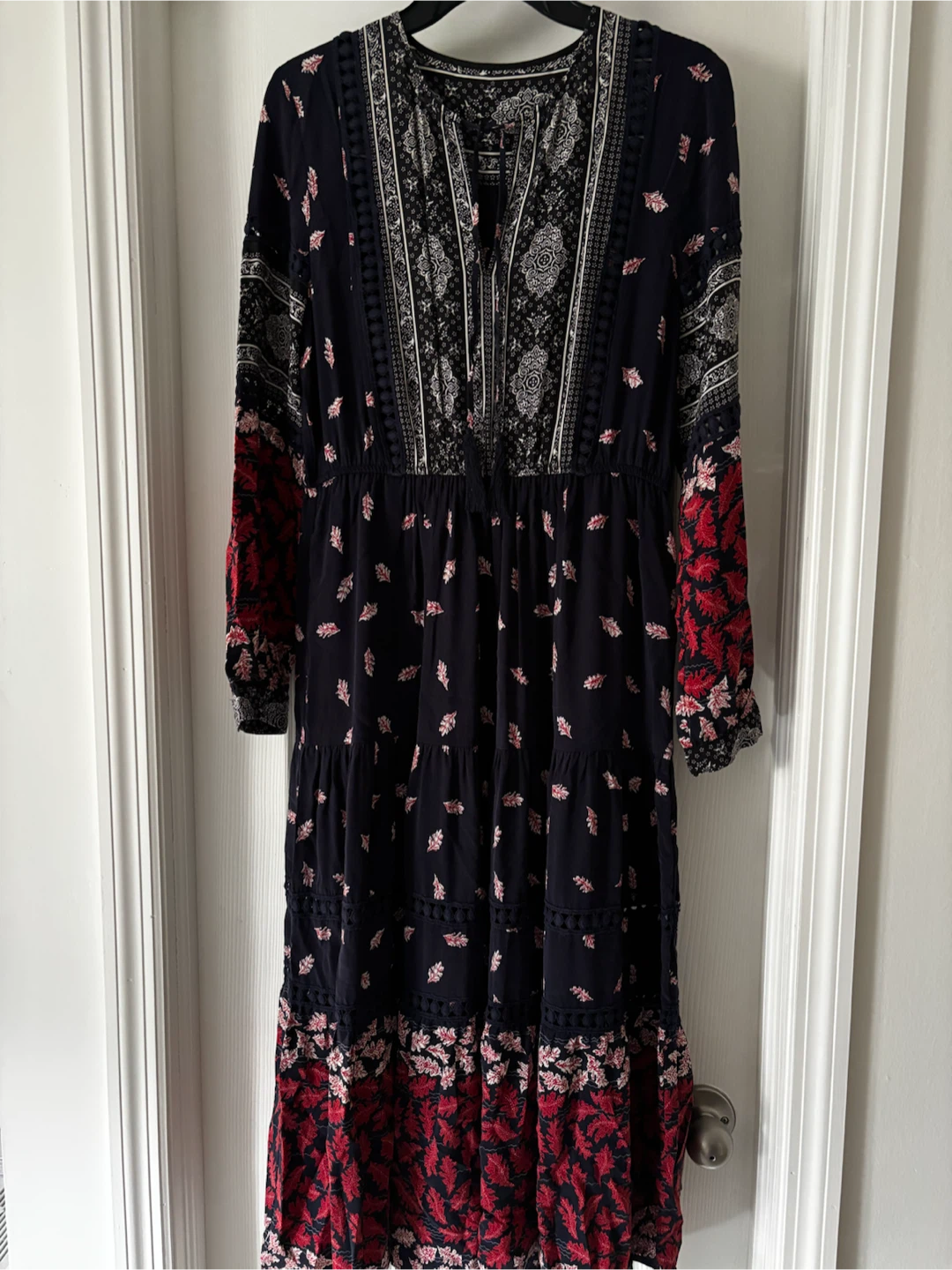Navy Boho Dress