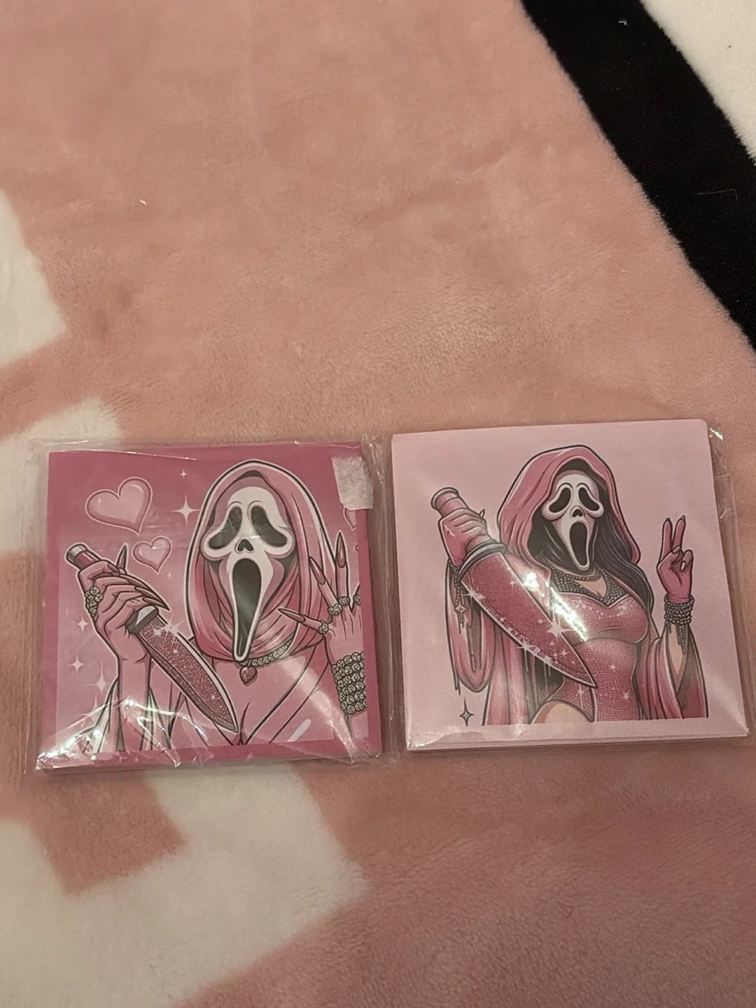 Ghostface note pad Pink Scream Mask