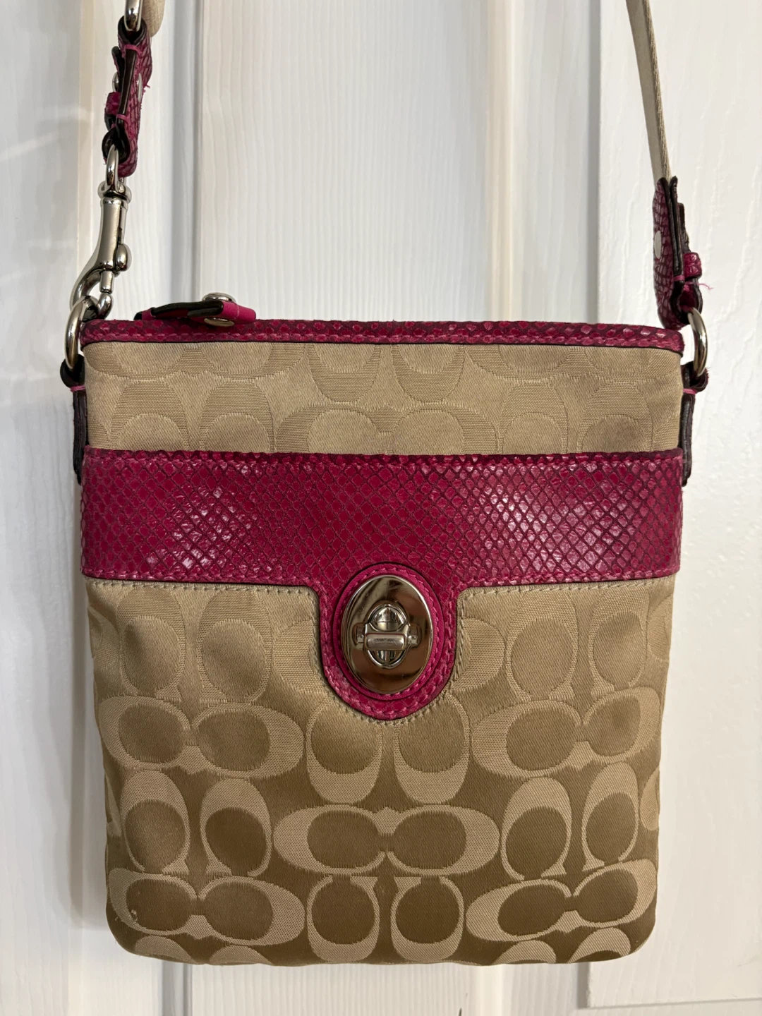 Coach Payton Signature Sateen Crossbody Bag
