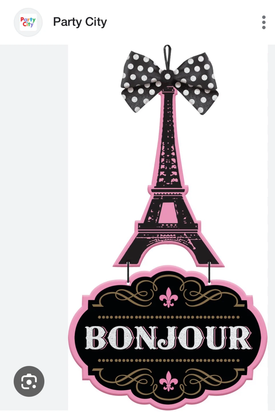 Paris inspired wall or party decor