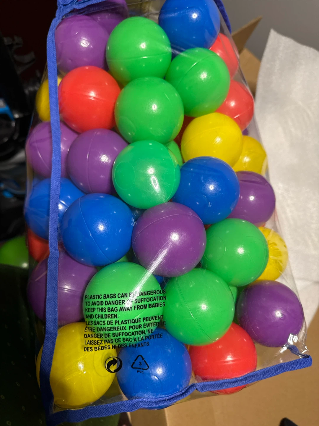 Multi-coloured Plastic Play Balls