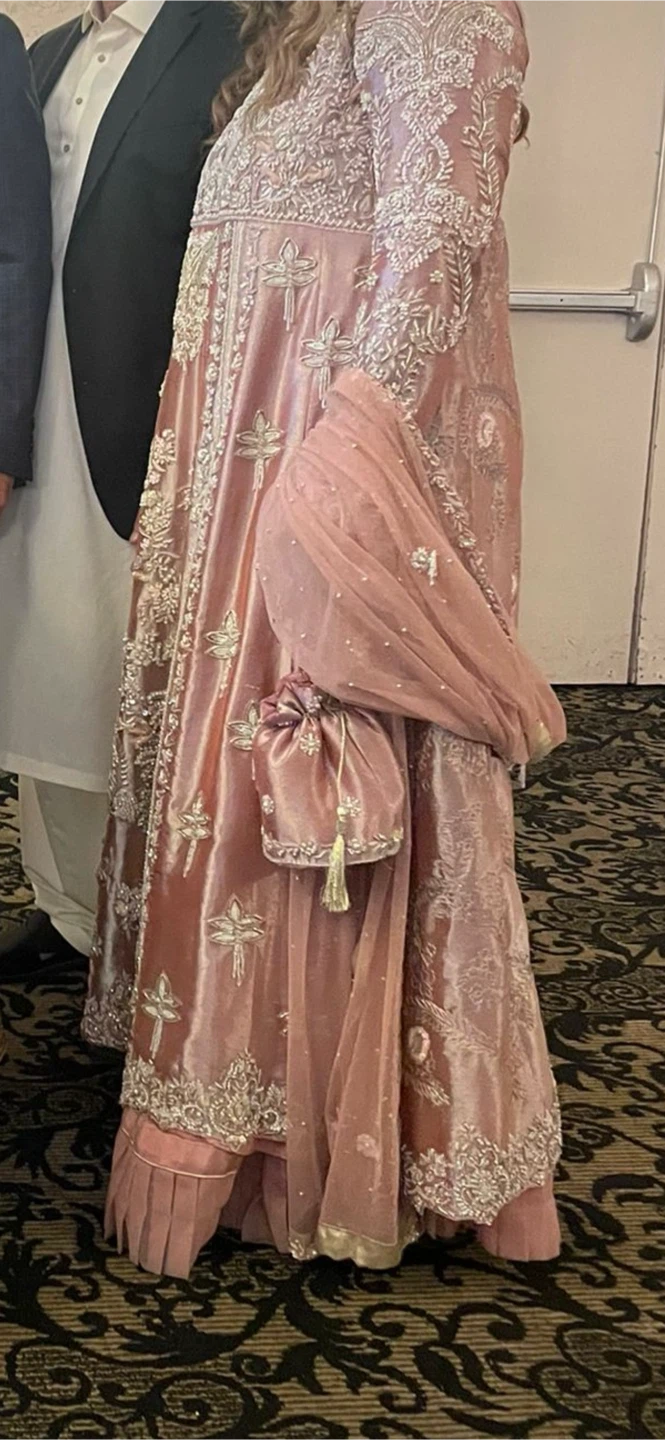 Embellished Formal Dress with Matching Bag