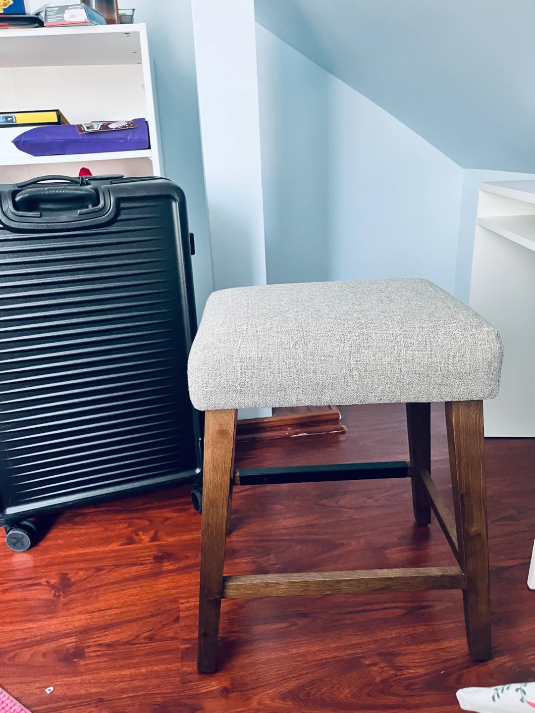 3-Piece Complete Desk & Vanity Bundle (IKEA Desk + Stool + Lamp) - photo 5