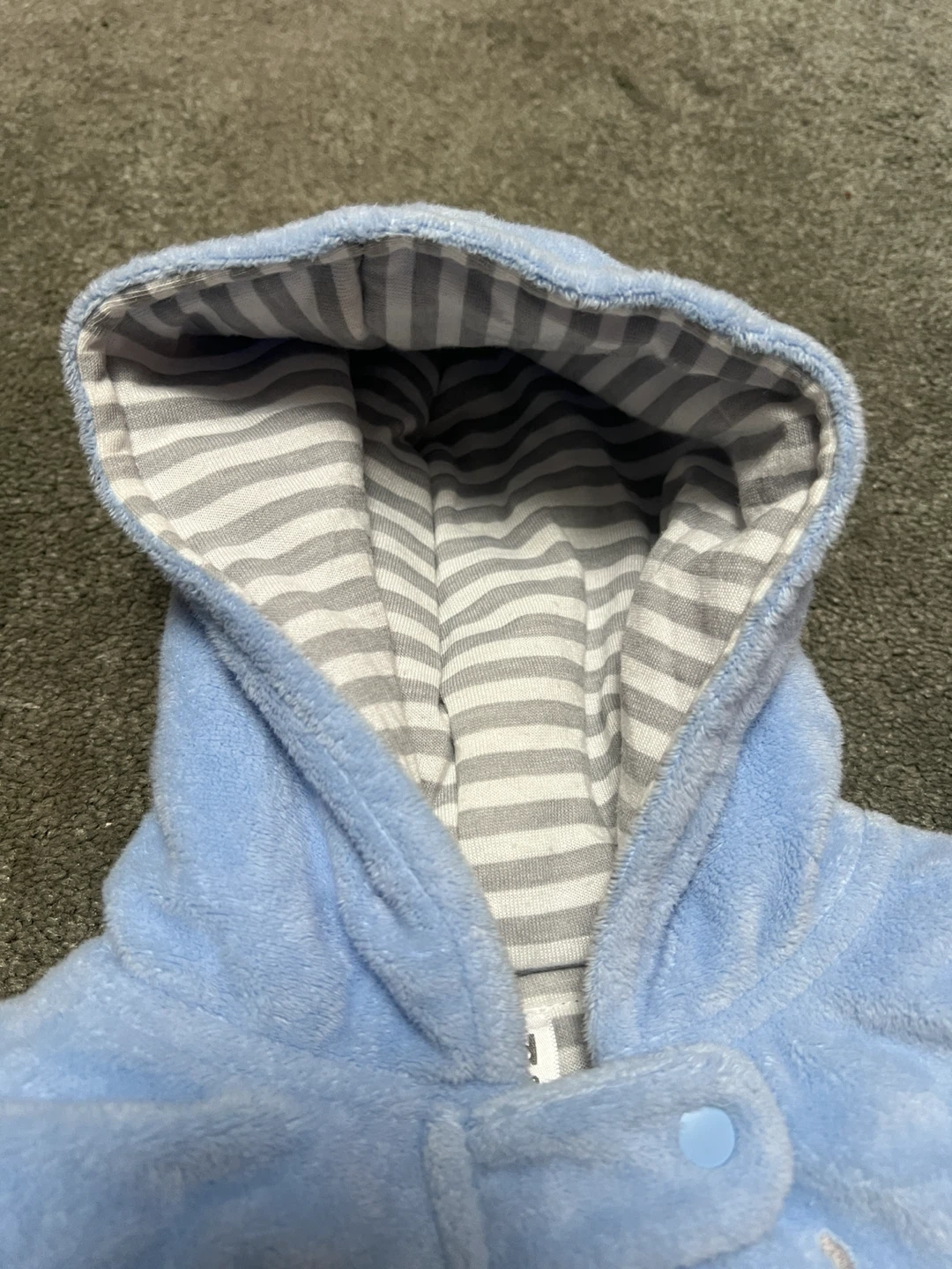 Child of Mine Baby Bunting Snowsuit 0-3M Blue Elephant - photo 2
