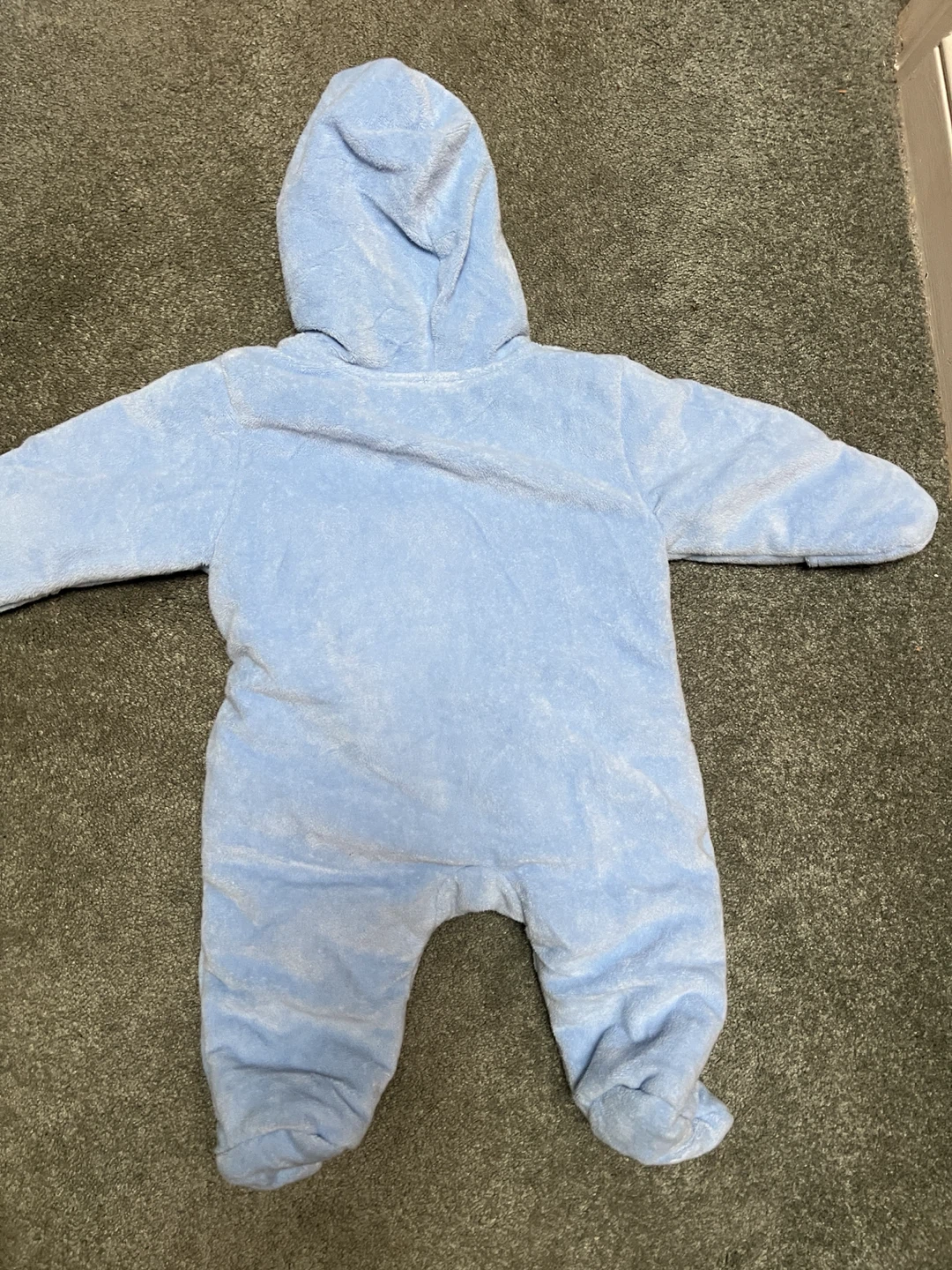 Child of Mine Baby Bunting Snowsuit 0-3M Blue Elephant - photo 4