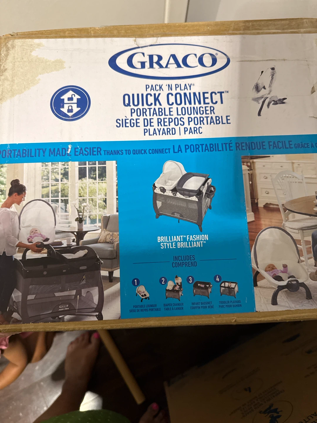 Graco Pack 'n Play Quick Connect Portable Lounger
